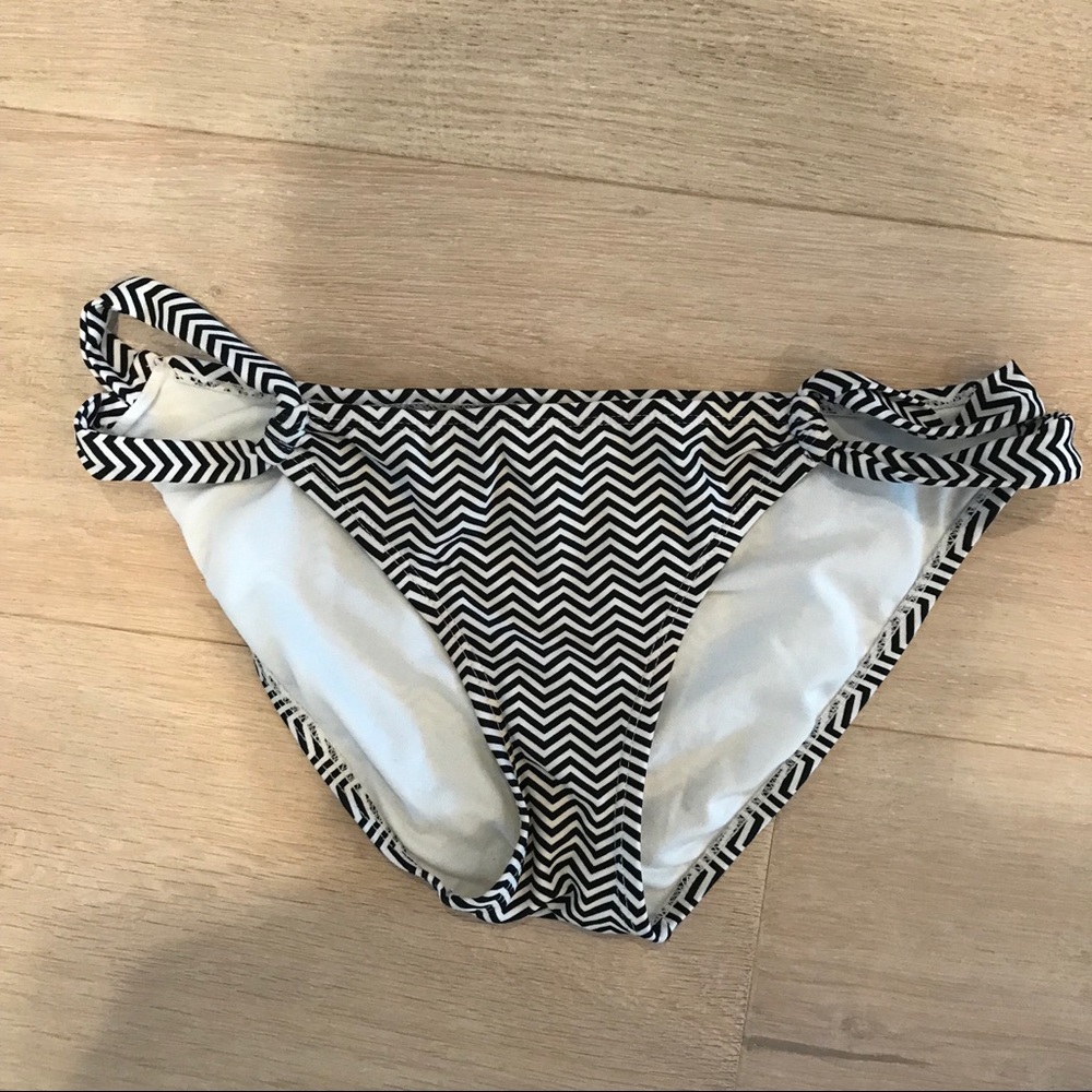 Black and White Chevron Bikini Bottom